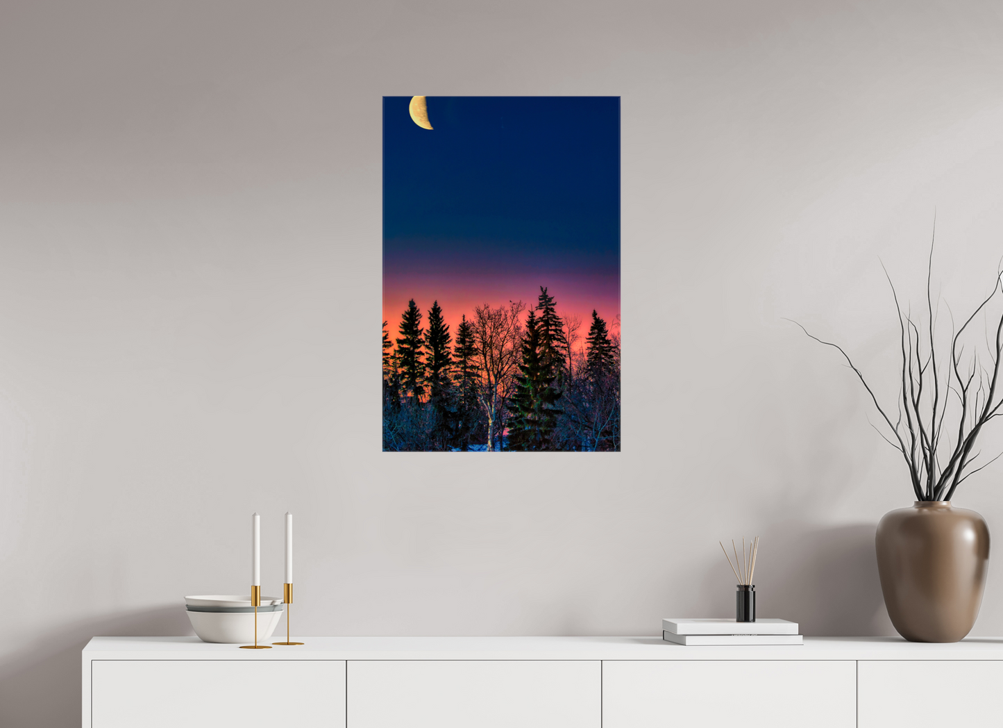 20 x 30″, Stretched Canvas Howl at the Moon