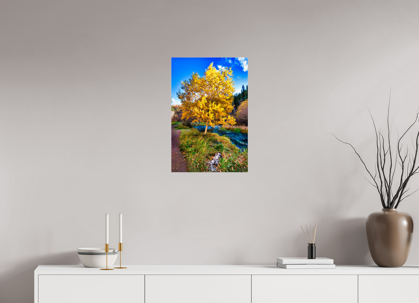 16 x 24″, Photo Print On Fuji Crystal DP II Spearfish Canyon Yellow Tree
