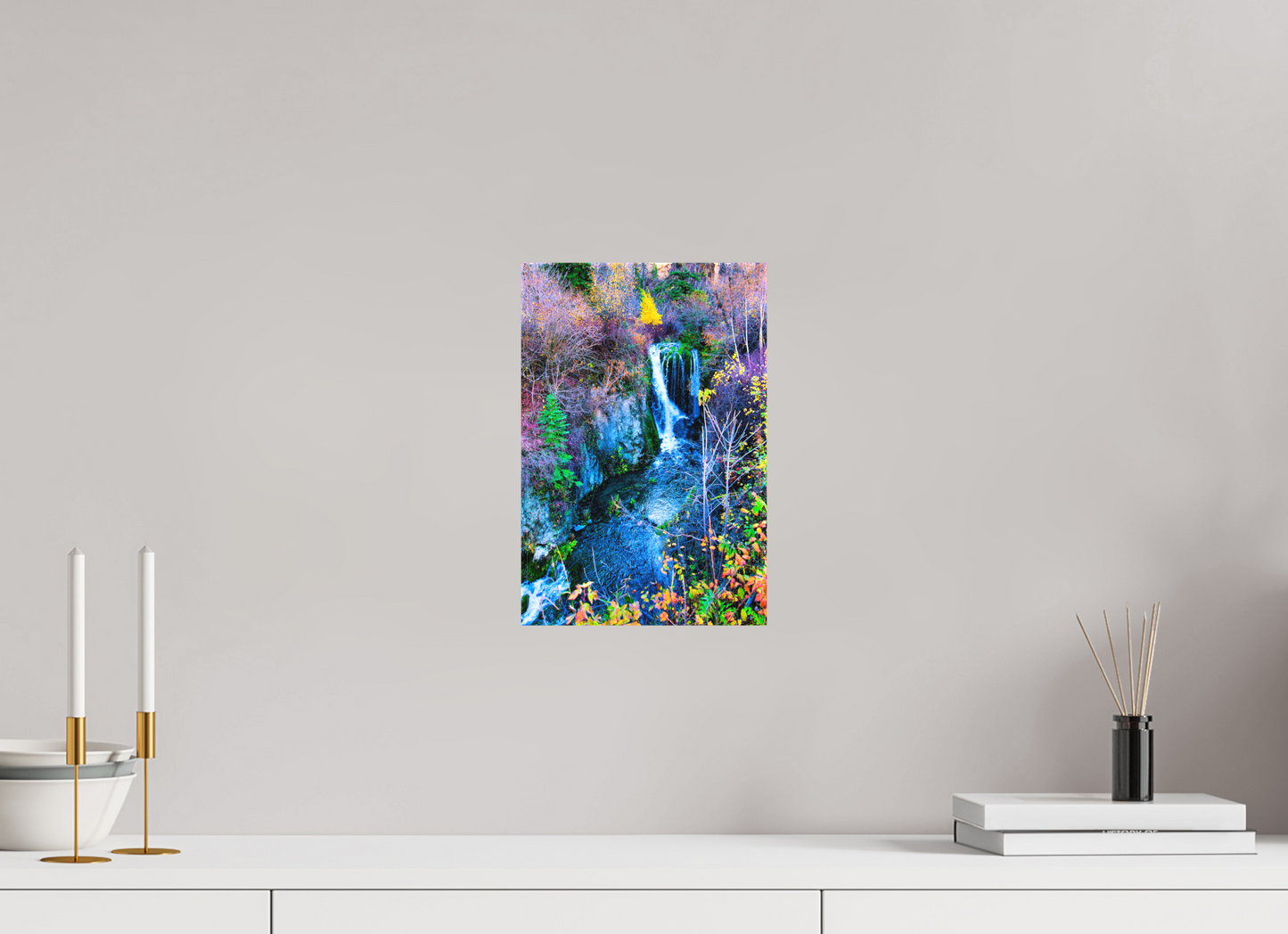 8 x 12″, Fine Textile Canvas Roughneck Falls Spearfish Canyon