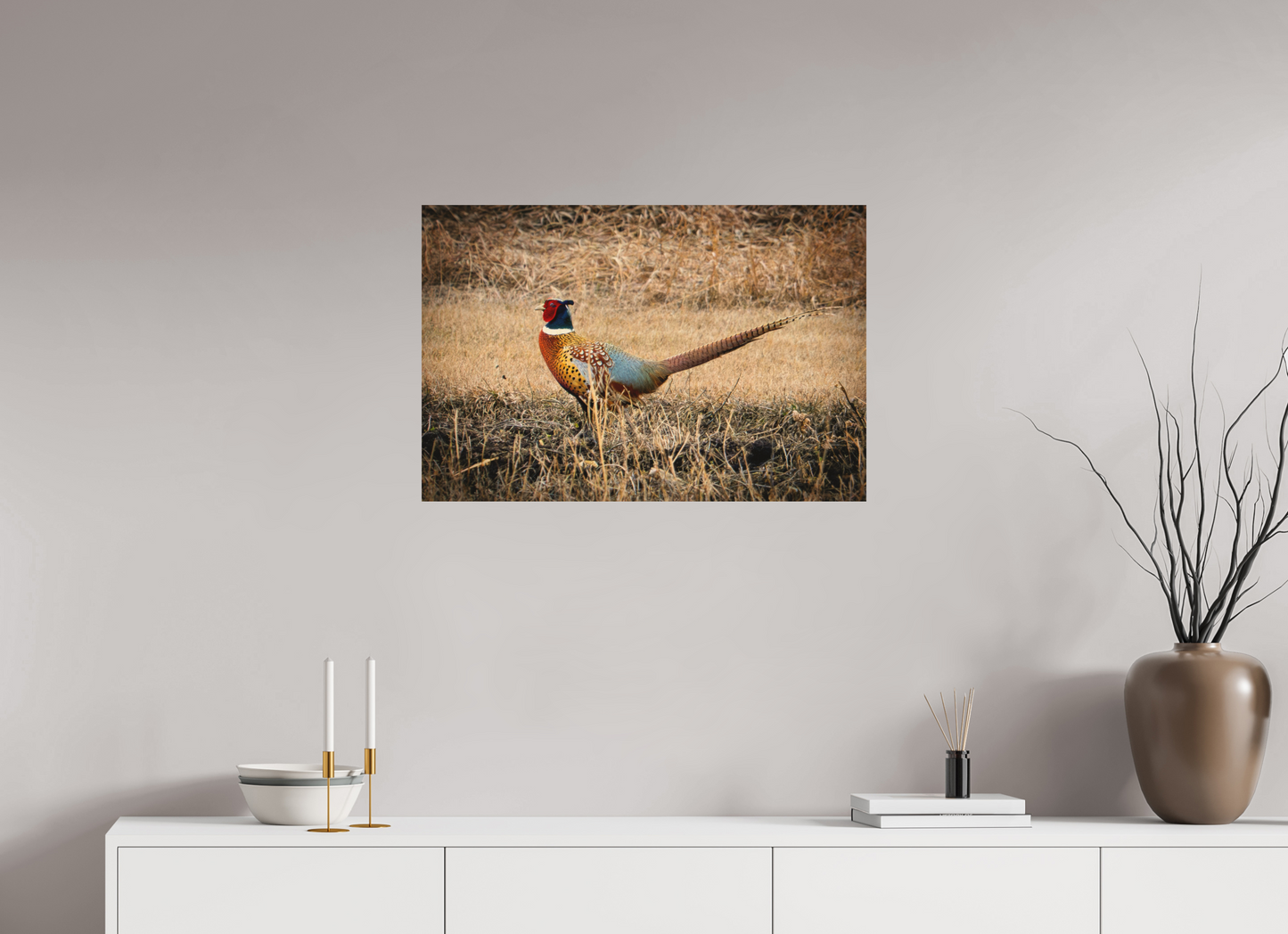 30 x 20″, Wood Print The Pheasant