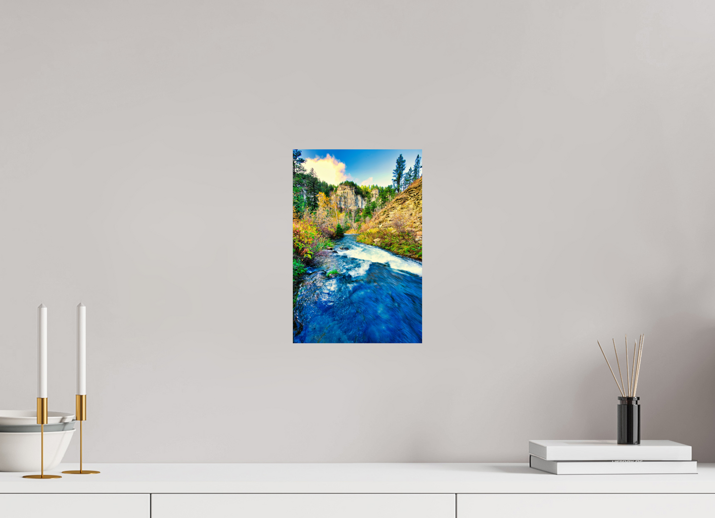 8 x 12″, Metal Prints Spearfish Canyon Stream