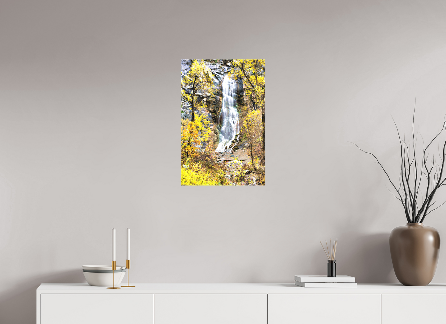 16 x 24″, Fine Textile Canvas Bridal Veil Falls Spearfish Canyon
