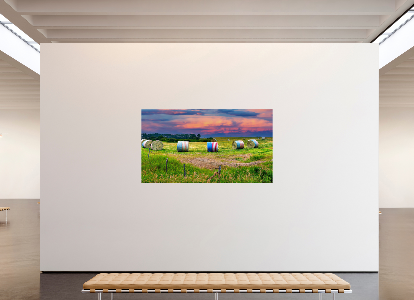 80 x 45″, Photo Print Under Acrylic Glass God Bless America Metal Acrylic Glass