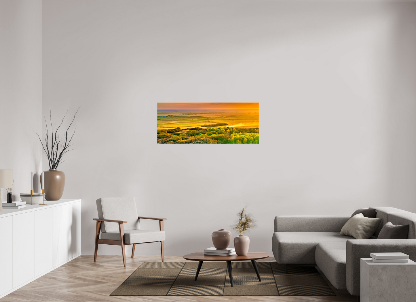 50 x 20″, Stretched Canvas Dakota Harvest