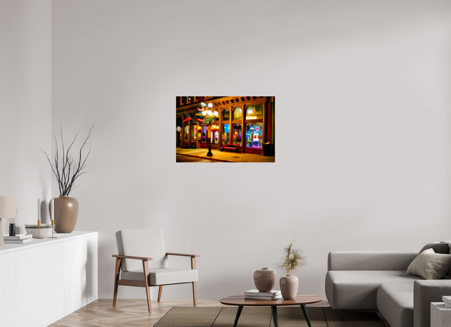 36 x 24″, Photo Print Under Acrylic Glass Deadwood at Night 2