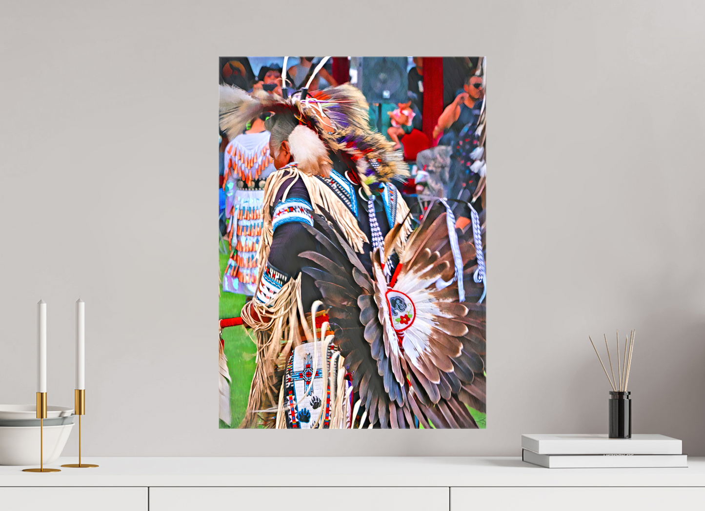 16 x 22.4″, Stretched Canvas His Dance