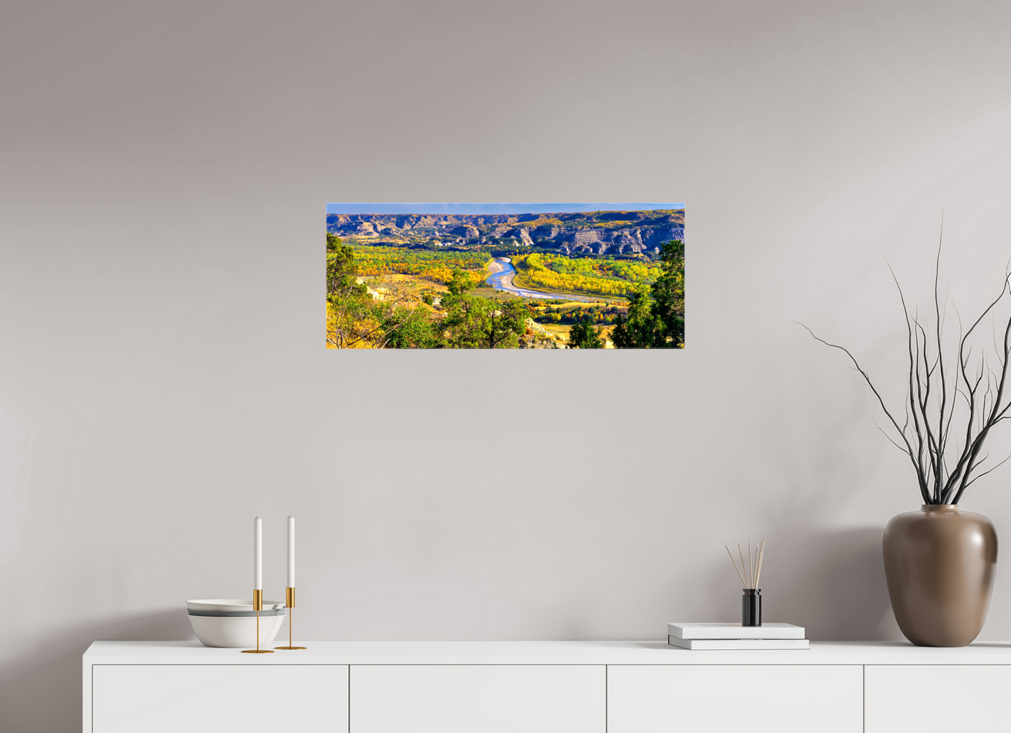 30 x 12″, Stretched Canvas Little Missouri