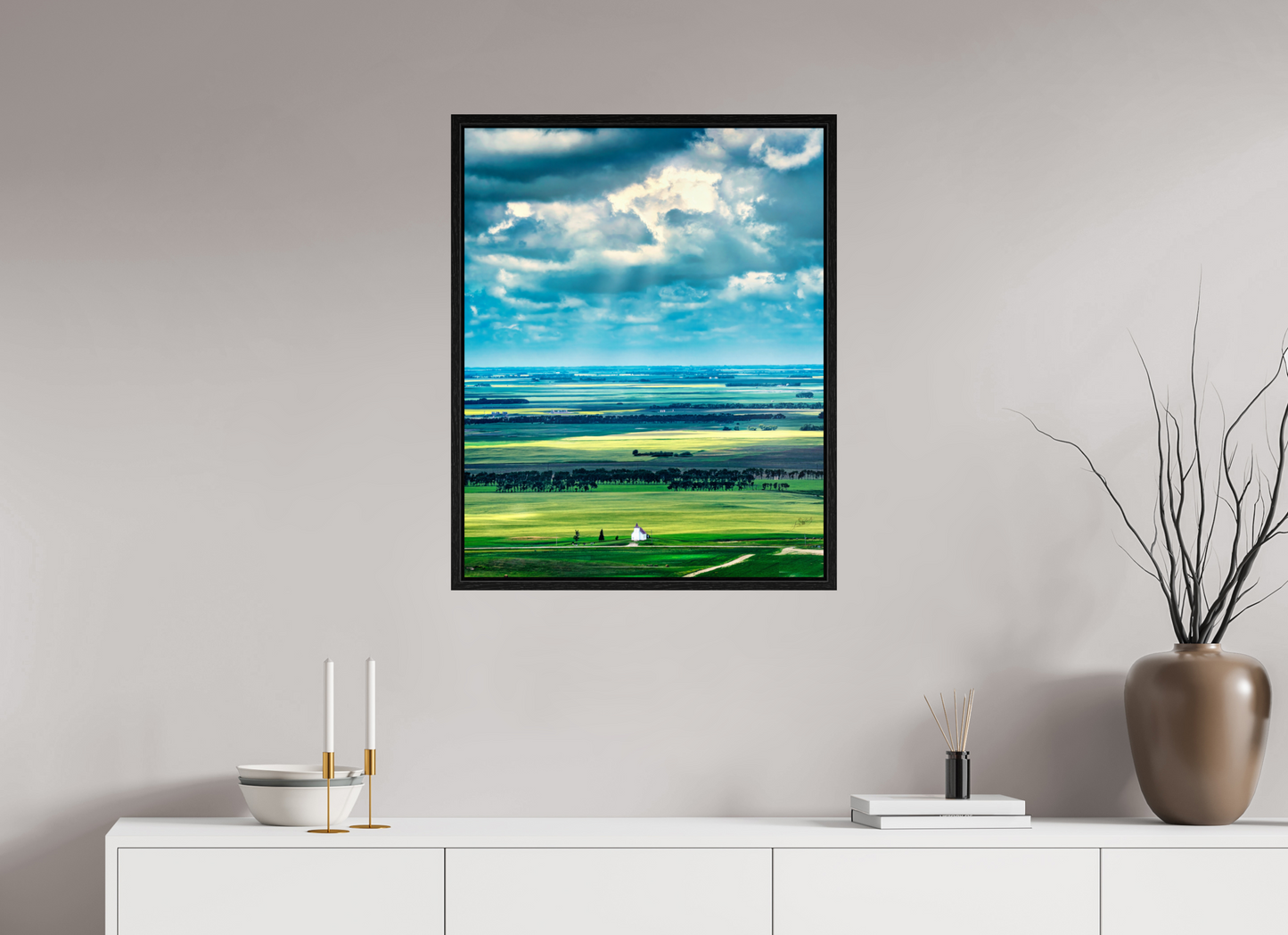 24 x 30″, Floater Frame Faith on the Prairies