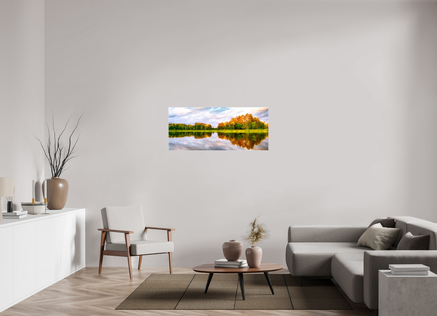 46.7 x 20″, Stretched Canvas Lone Eagle