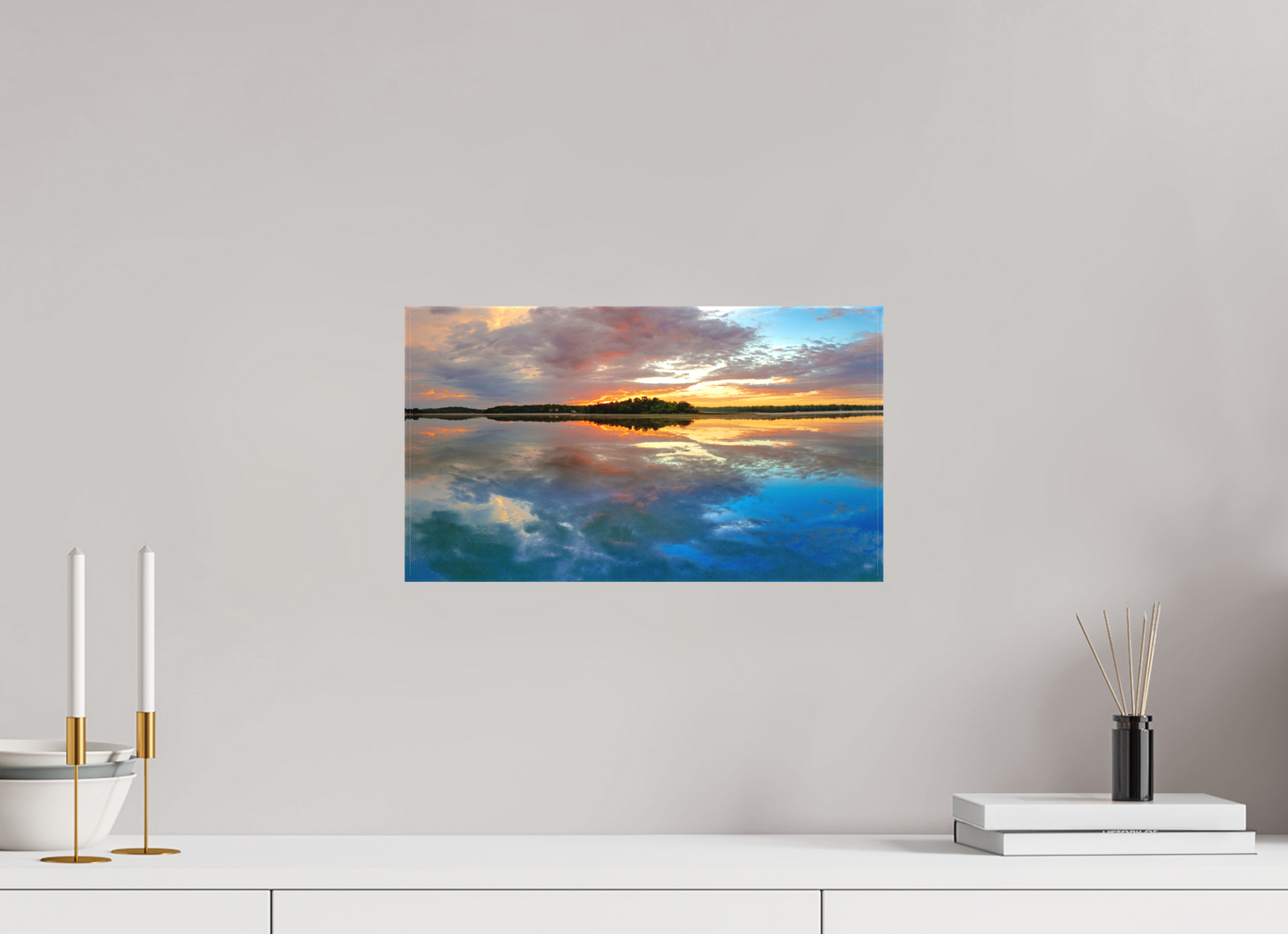 16 x 9″, Fine Textile Canvas Mirror Images