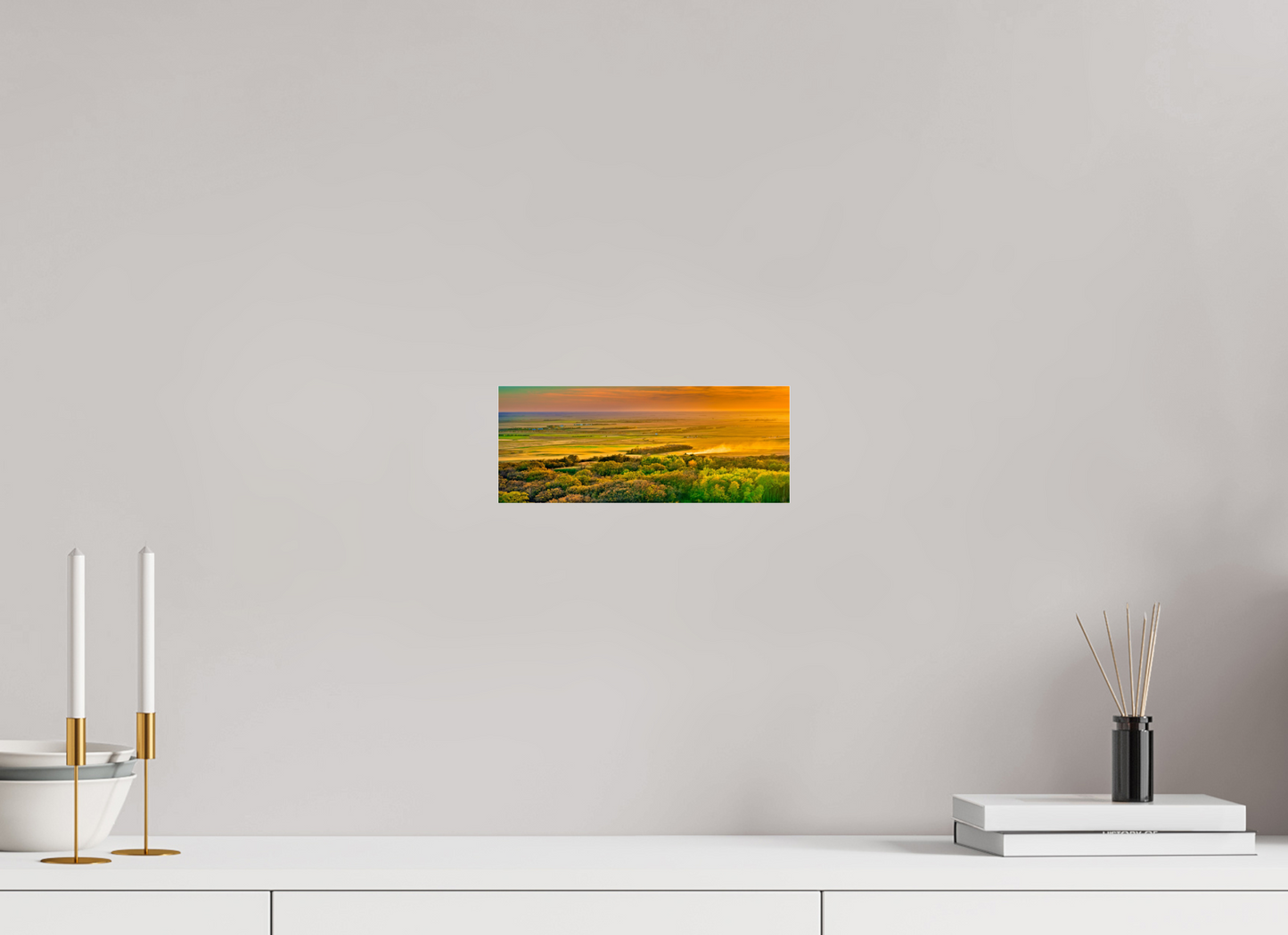 10 x 4″, Photo Print Under Acrylic Glass Dakota Harvest