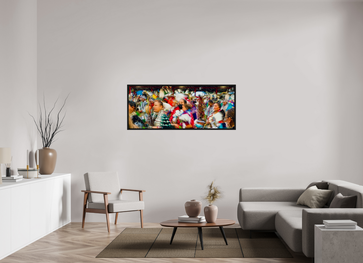 60 x 24″, Floater Frame Grand Entry
