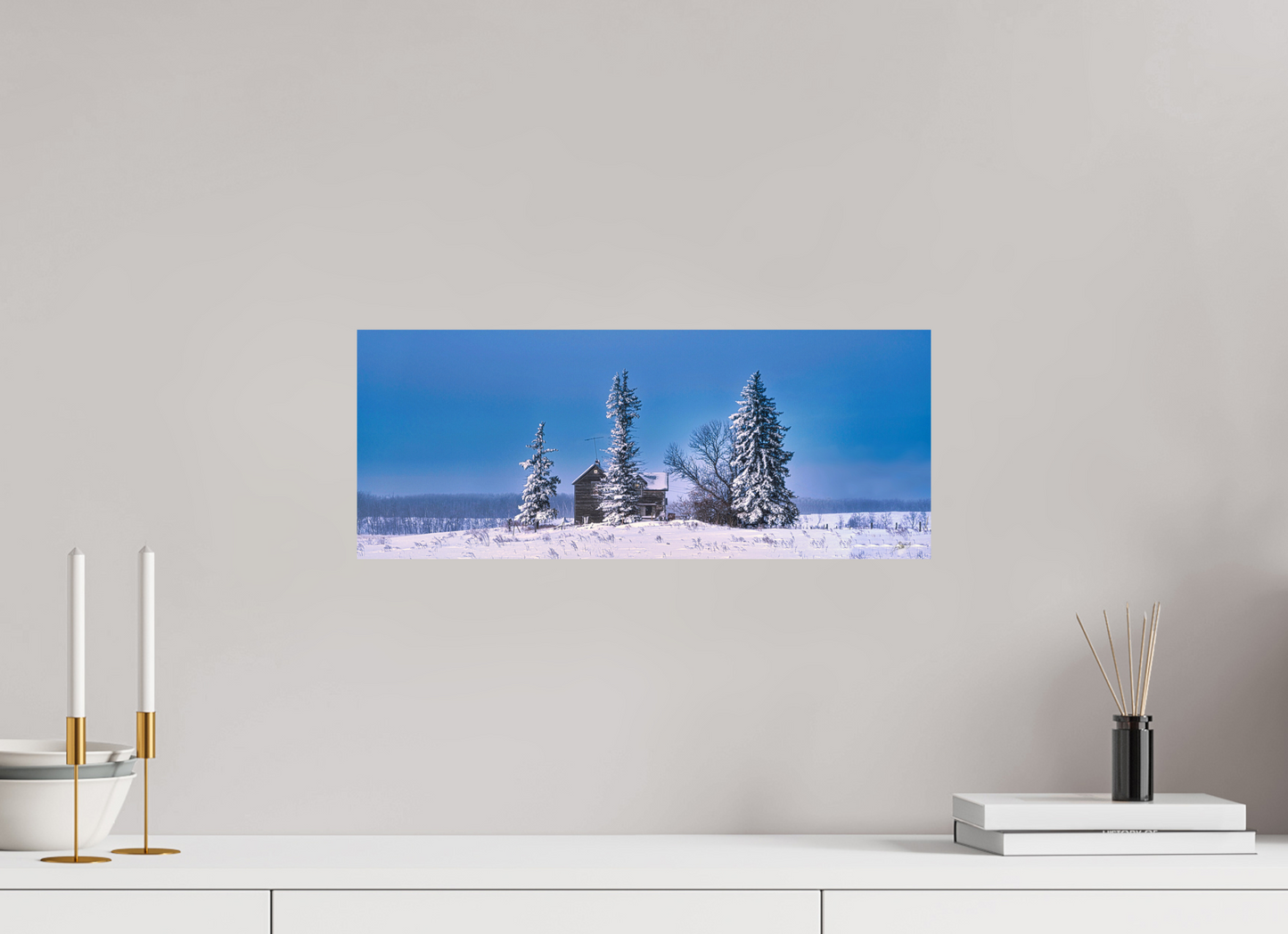 20 x 8″, Photo Print On Fuji Crystal DP II Abandoned Dreams in Winter