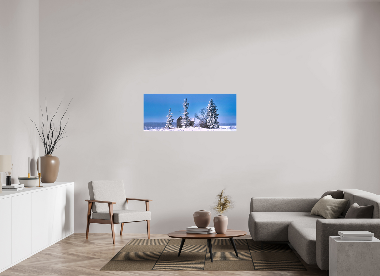 50 x 20″, Stretched Canvas Abandoned Dreams in Winter