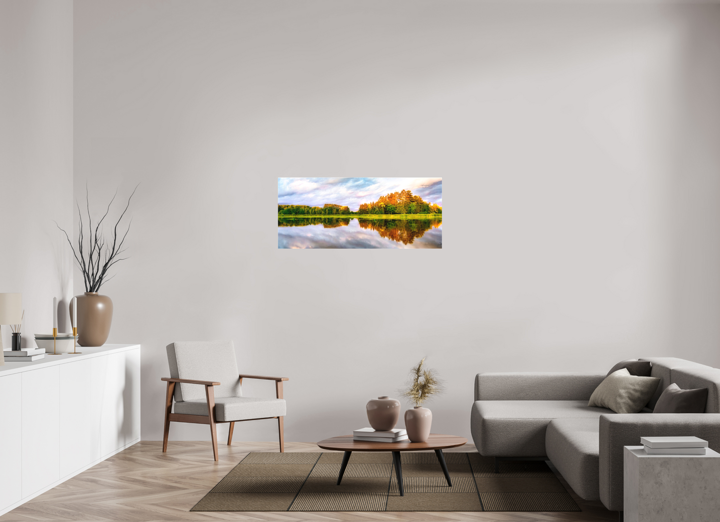 46.7 x 20″, Fine Textile Canvas Lone Eagle