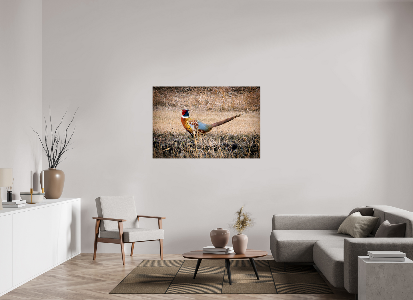 54 x 36″, Photo Print Under Acrylic Glass The Pheasant Aluminum Acrylic Glass