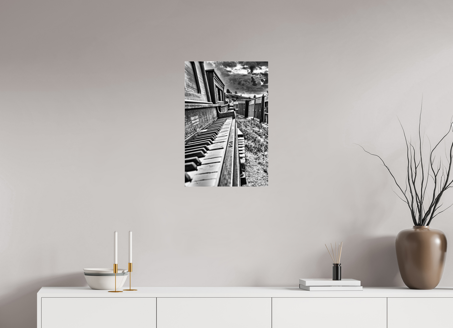 16 x 24″, Photo Print Under Acrylic Glass The Day the music Died  - Aluminum Acrylic Glass