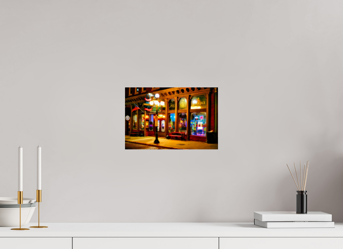 12 x 8″, Photo Print Under Acrylic Glass Deadwood at Night 2