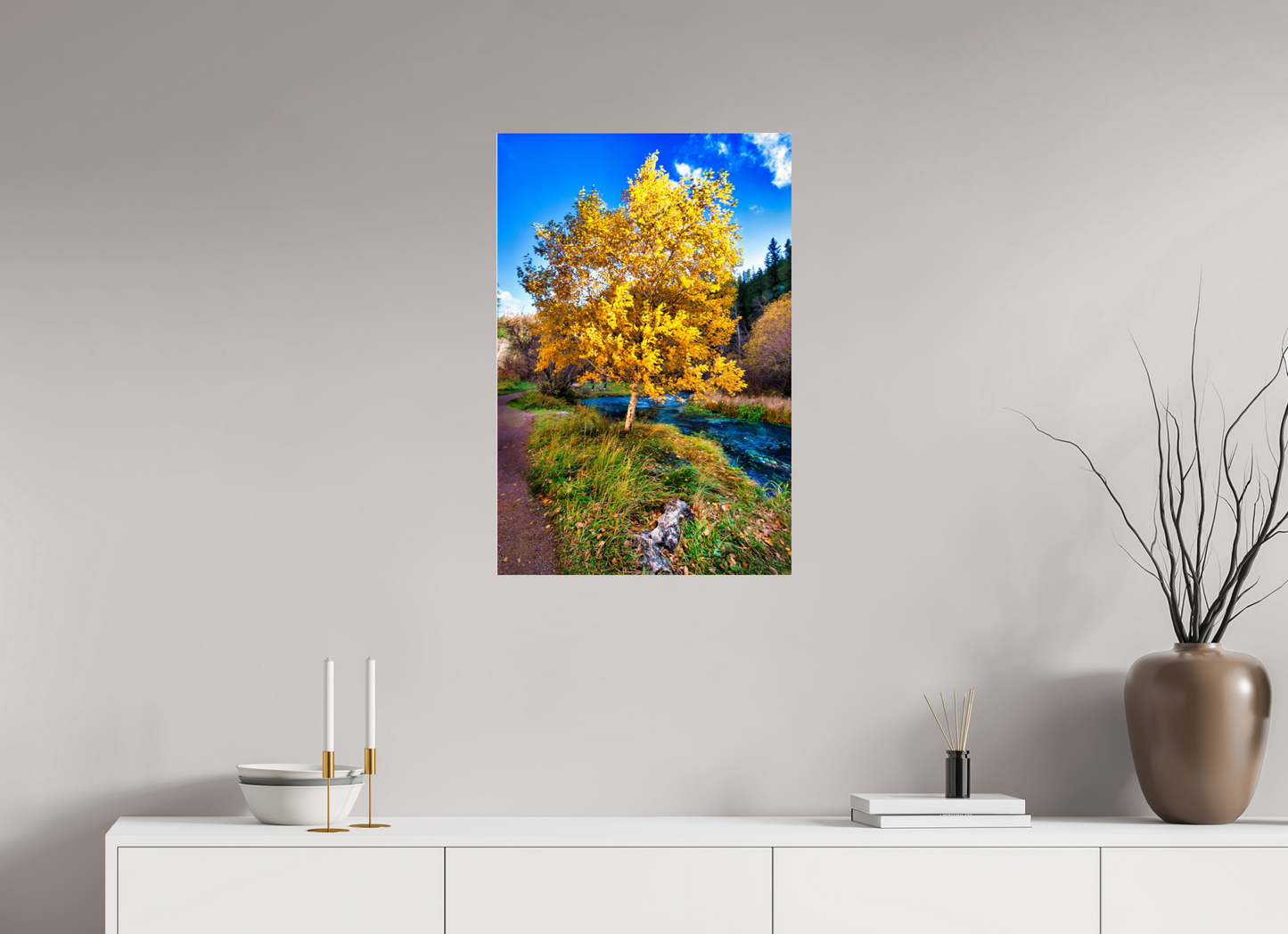 20 x 30″, Photo Print On Fuji Crystal DP II Spearfish Canyon Yellow Tree
