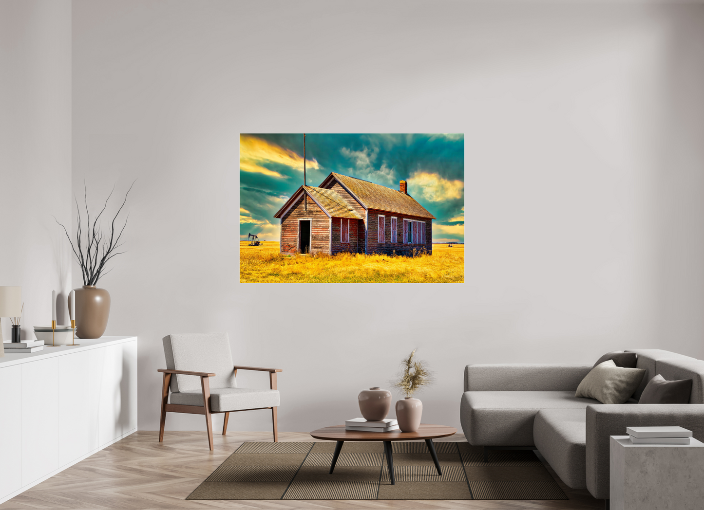 66 x 44″, Acrylic Glass. .16 thick Little Red School House