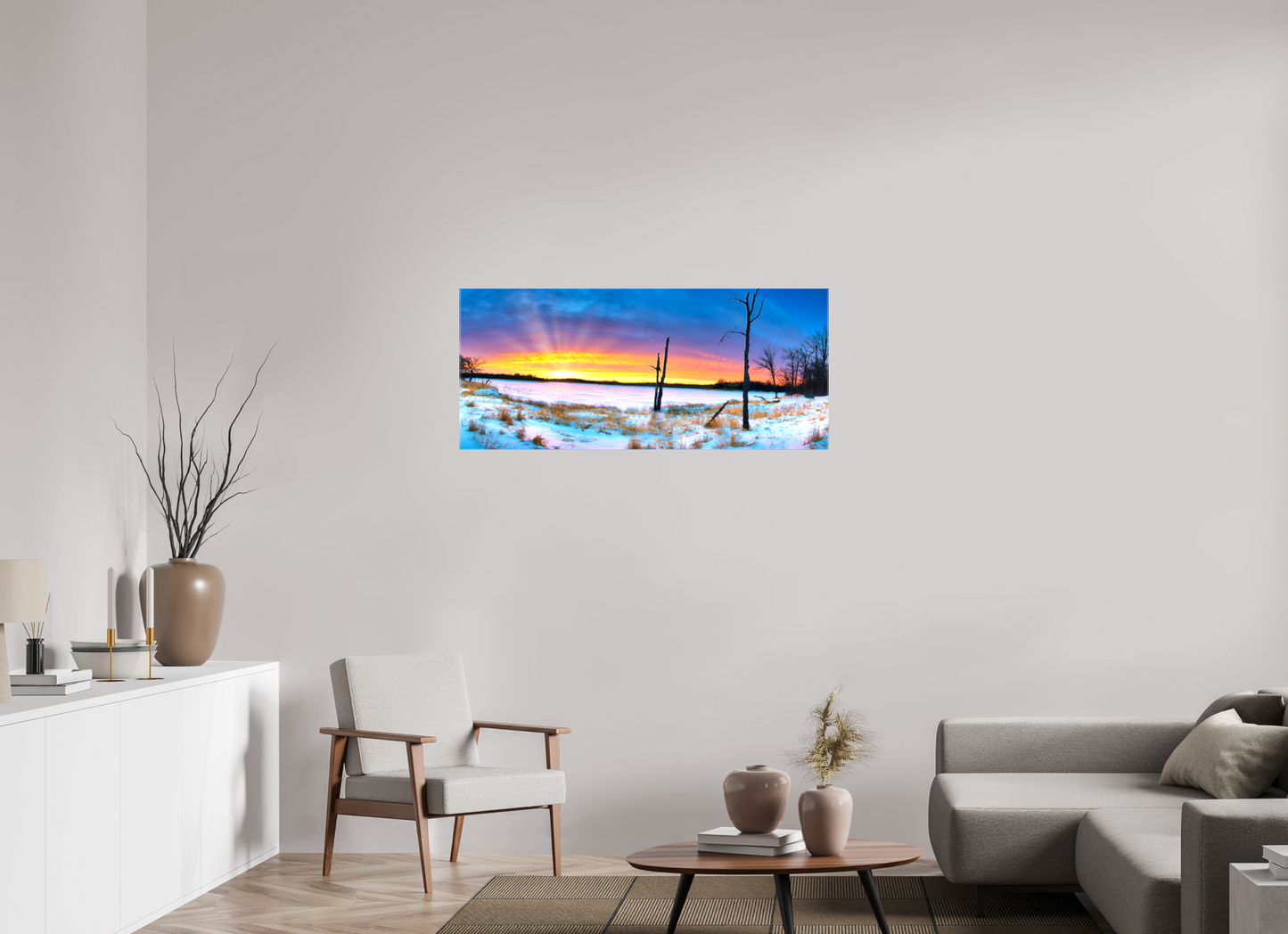 46.3 x 20″, Stretched Canvas Winters Walk