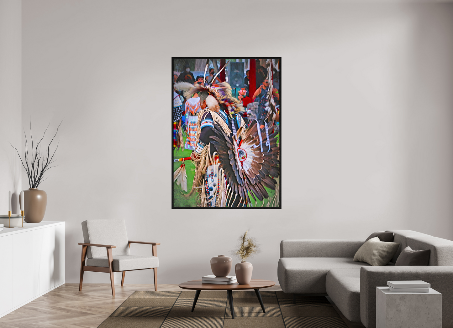 47 x 65.8″, Floater Frame His Dance