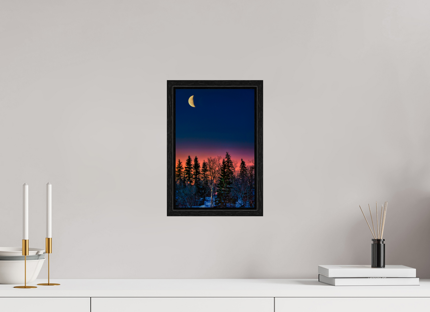 8 x 12″, Floater Frame Howl at the Moon