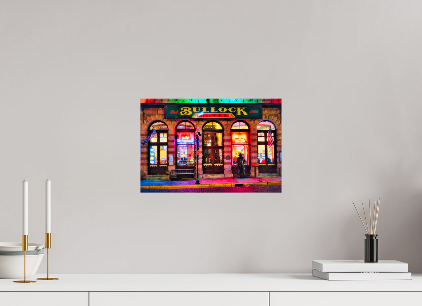 15 x 10″, Photo Print On Fuji Crystal DP II Deadwood at Night 1