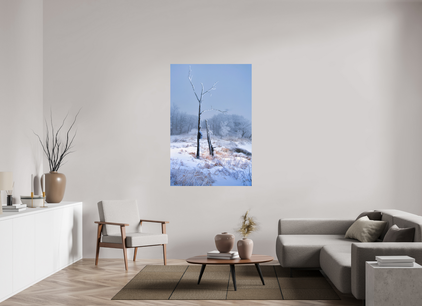 40 x 60″, Photo Print On Fuji Crystal DP II Birds Nest in Winter 2