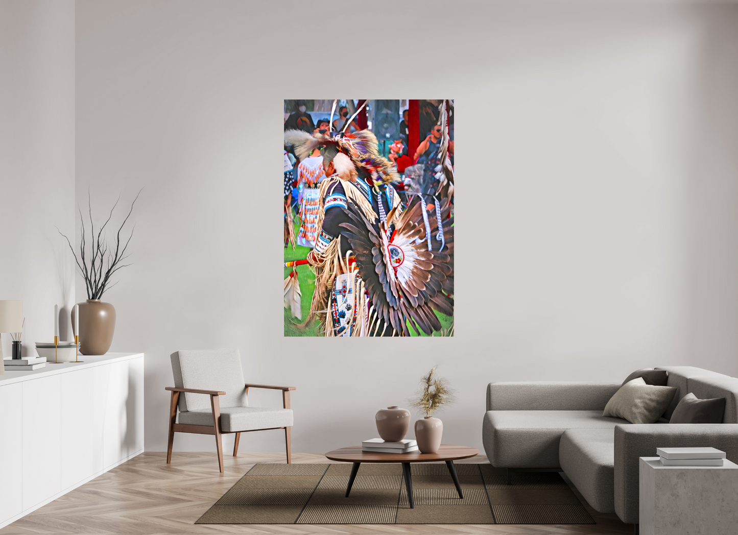 47 x 65.8″, Stretched Canvas His Dance