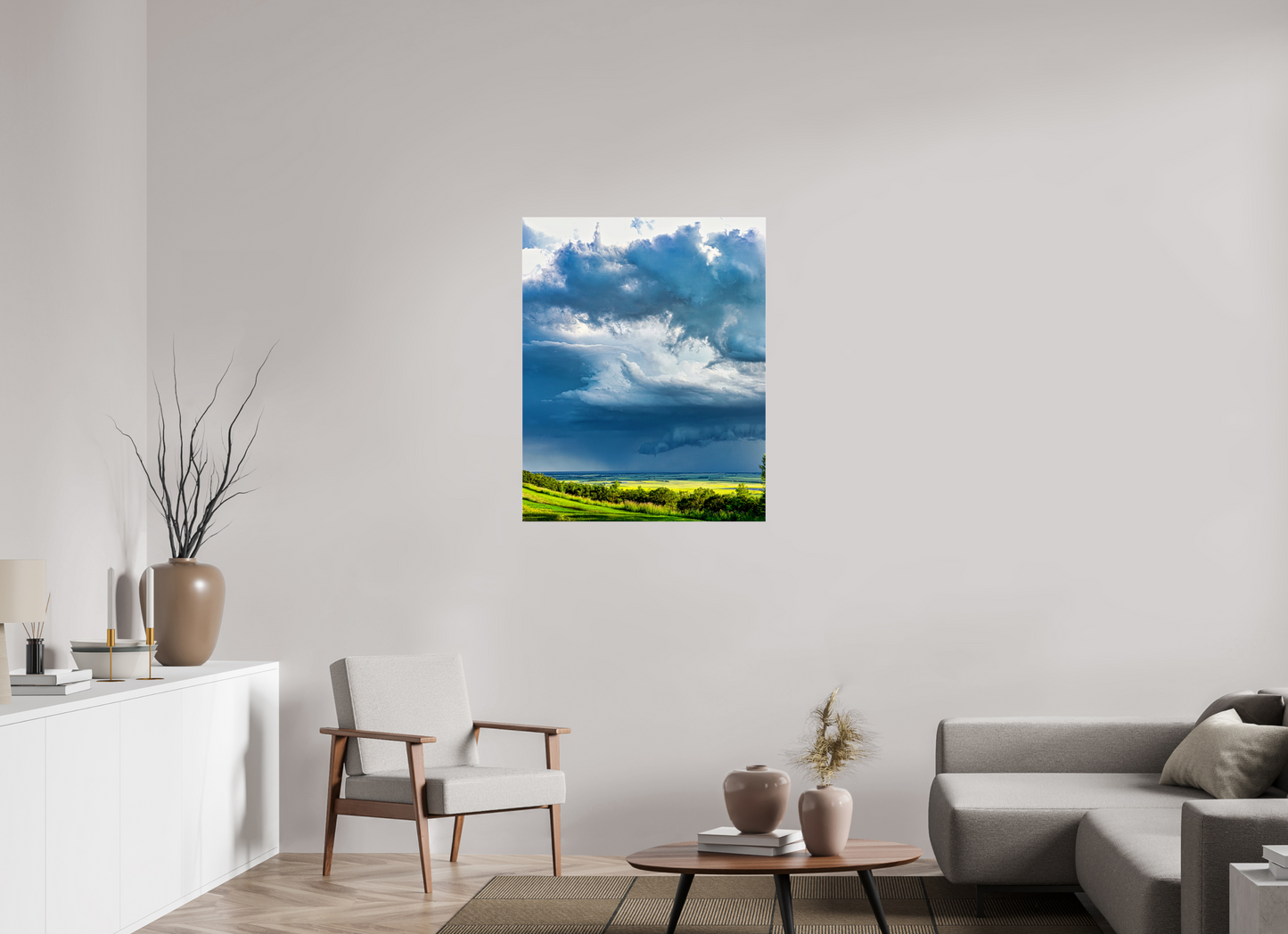 31 x 38.7″, Photo Print Under Acrylic Glass Prairie Rains Metal Acrylic Glass