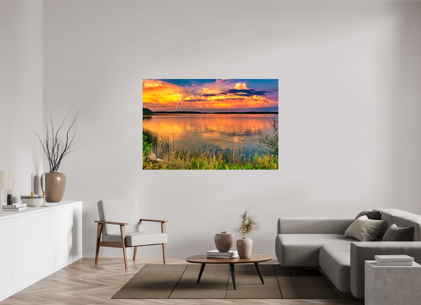 66 x 44″, Stretched Canvas Low-Pressure
