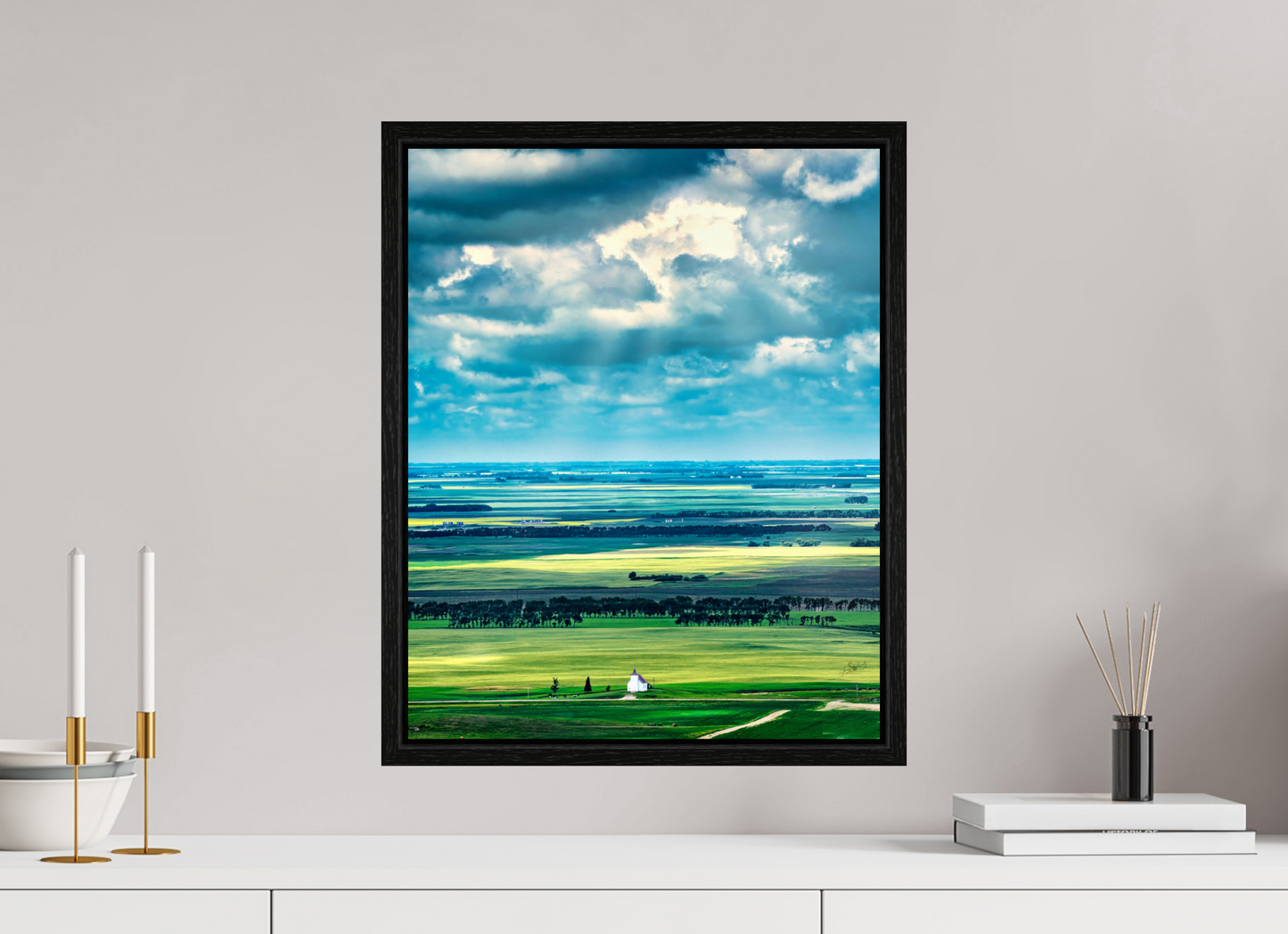 16 x 20″, Floater Frame Faith on the Prairies