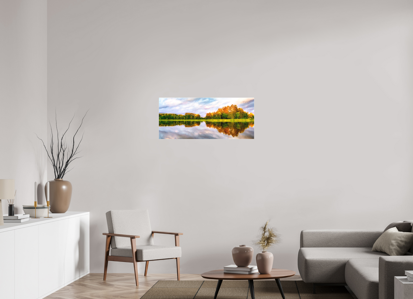 37.3 x 16″, Fine Textile Canvas Lone Eagle