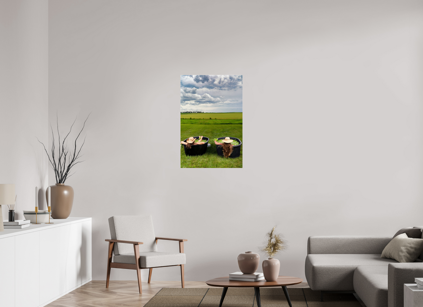 24 x 36″, Photo Print Under Acrylic Glass Basil Bath-2 - Metal Acrylic Glass