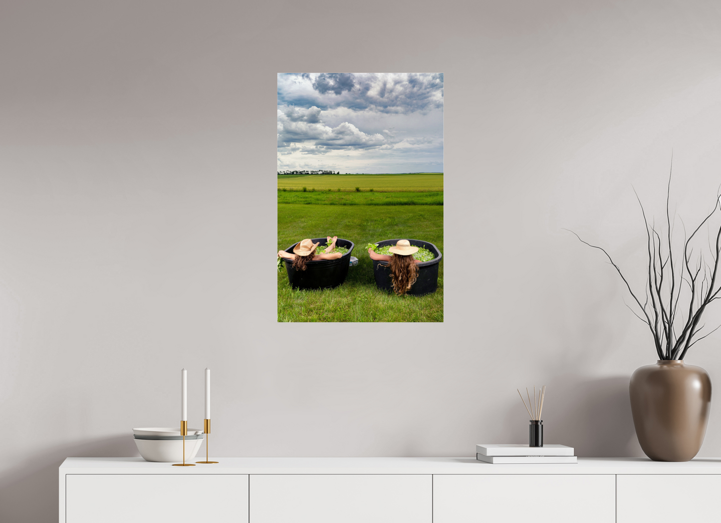 20 x 30″, Photo Print Under Acrylic Glass Basil Bath-2 - Metal Acrylic Glass
