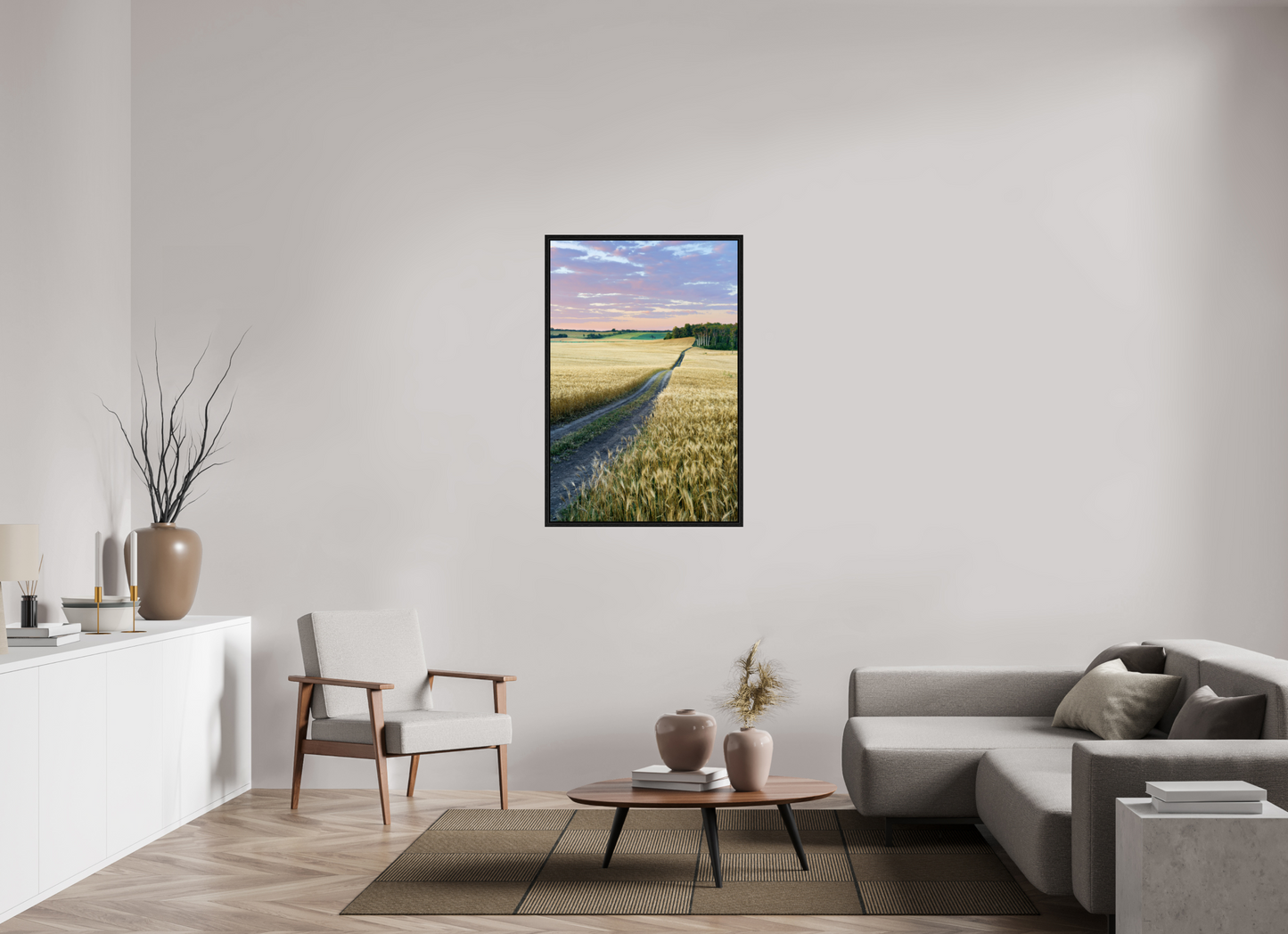 30 x 45″, Floater Frame Farm to Market