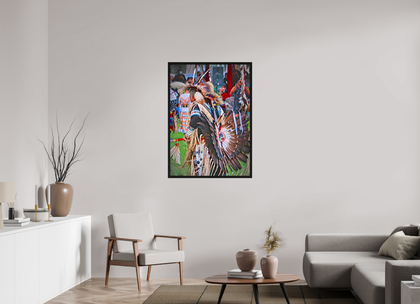 31 x 43.4″, Floater Frame His Dance