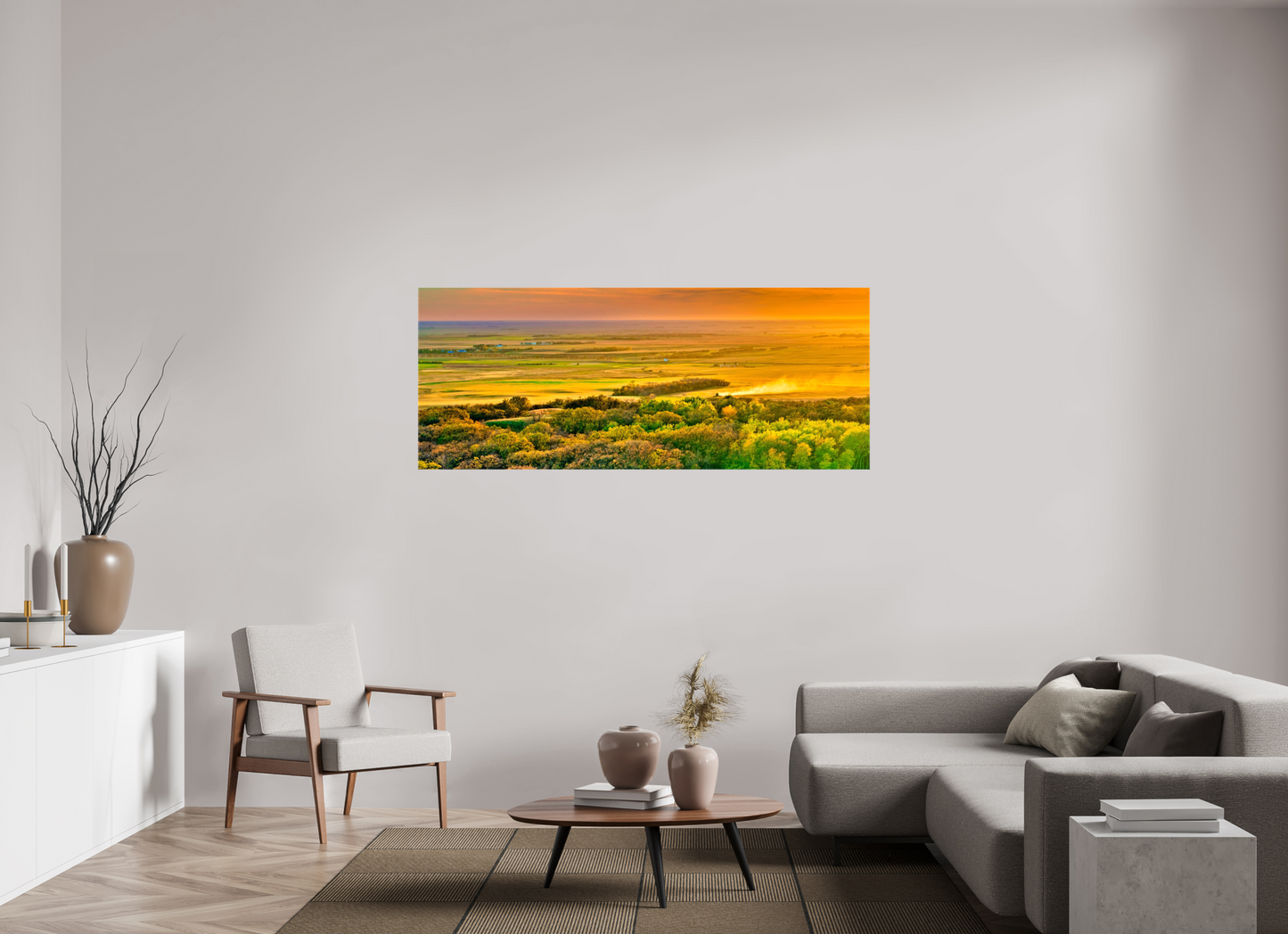 70 x 28″, Stretched Canvas Dakota Harvest
