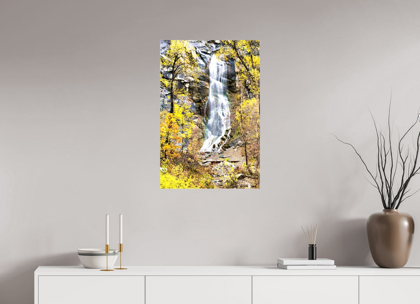 20 x 30″, Stretched Canvas Bridal Veil Falls Spearfish Canyon