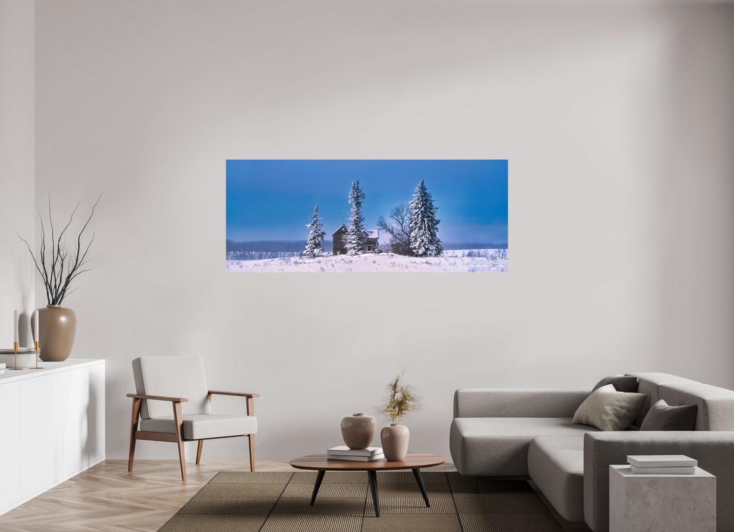 77.5 x 31″, Metal Prints Abandoned Dreams in Winter