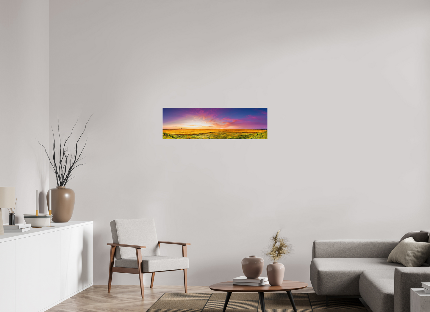 40 x 12″, Photo Print Under Acrylic Glass Mawby's Field Metal Acrylic Glass