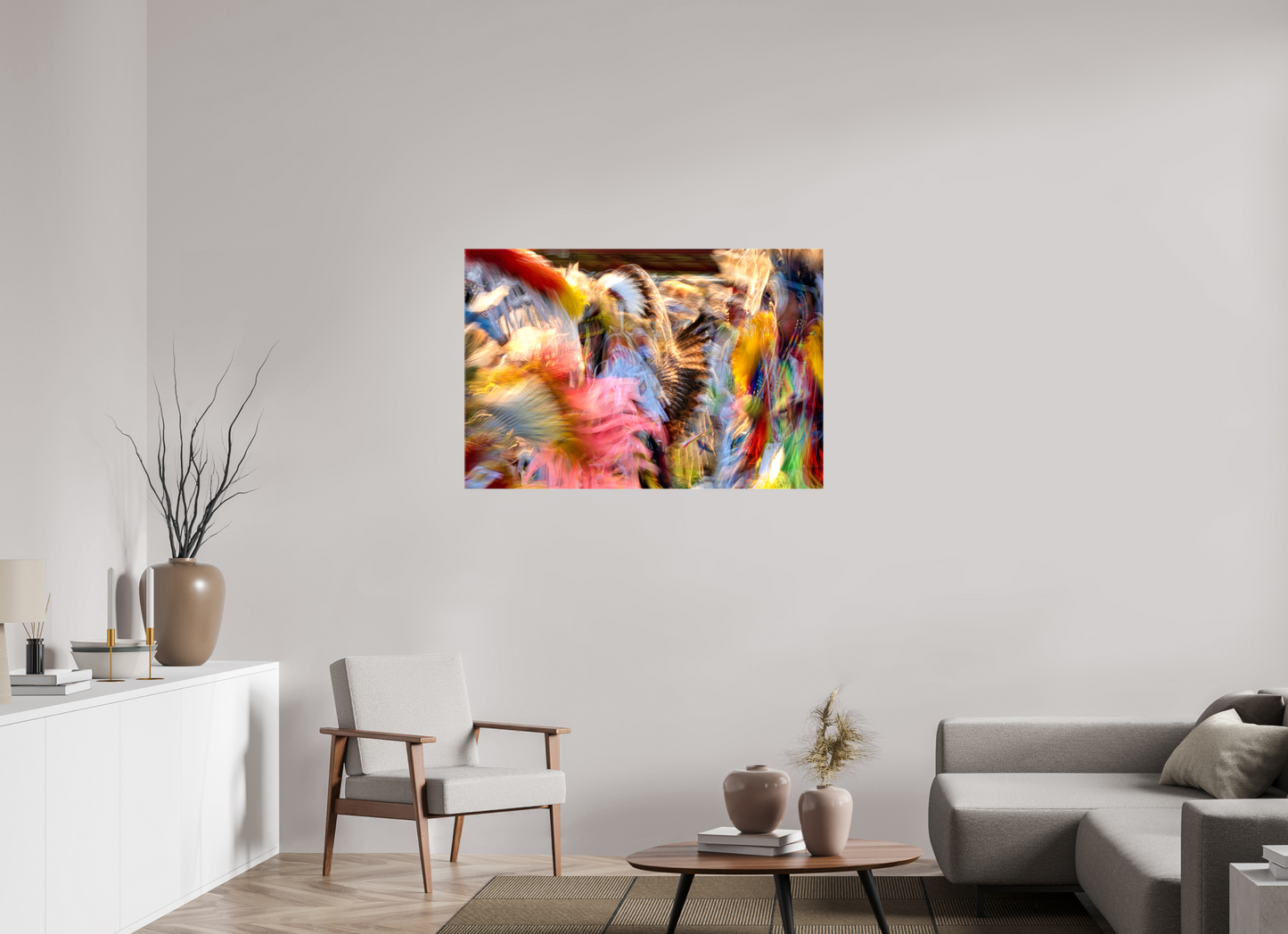 45 x 30″, Stretched Canvas Native Colors