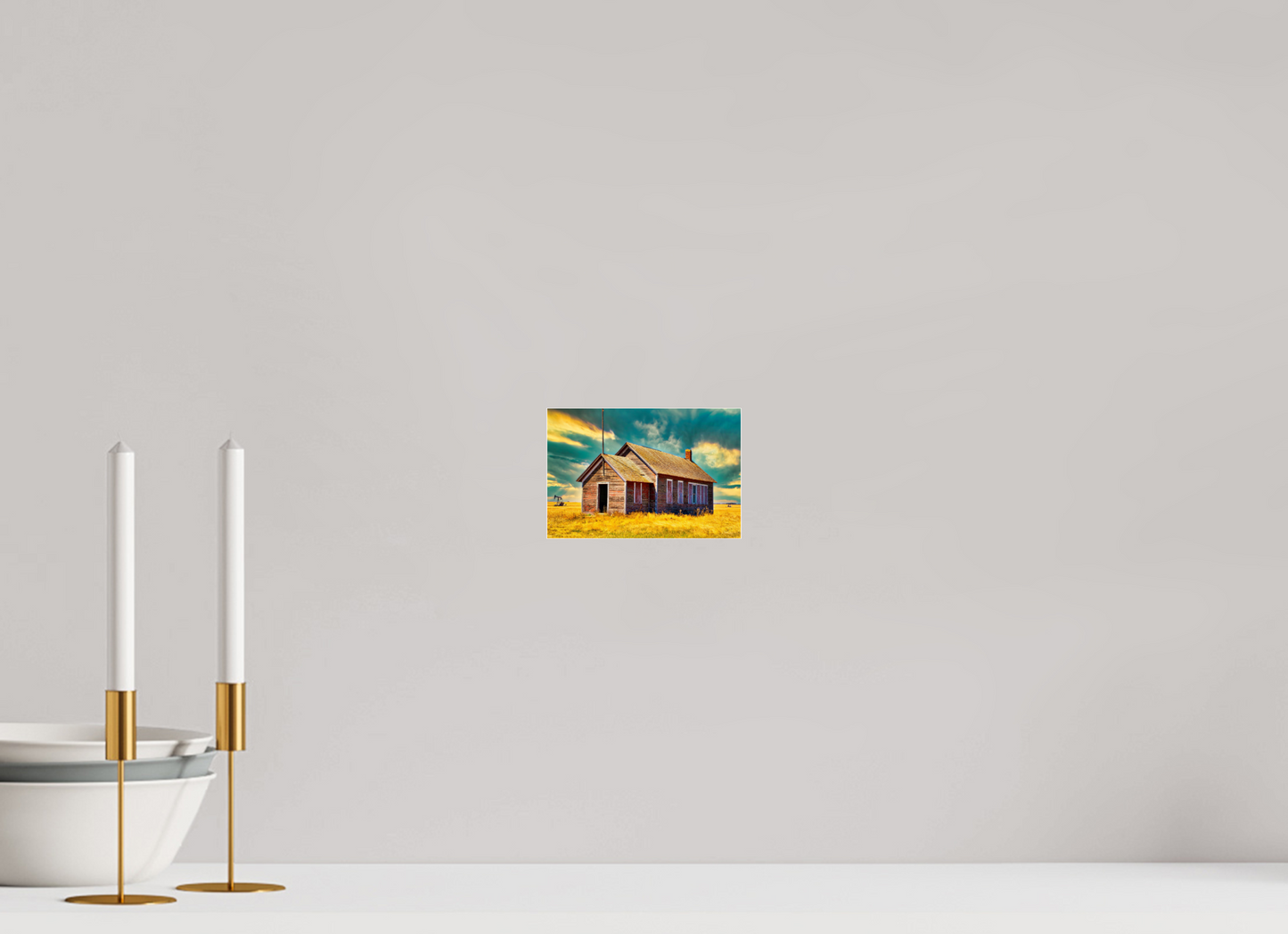 6 x 4″, Acrylic Glass. .16 thick Little Red School House