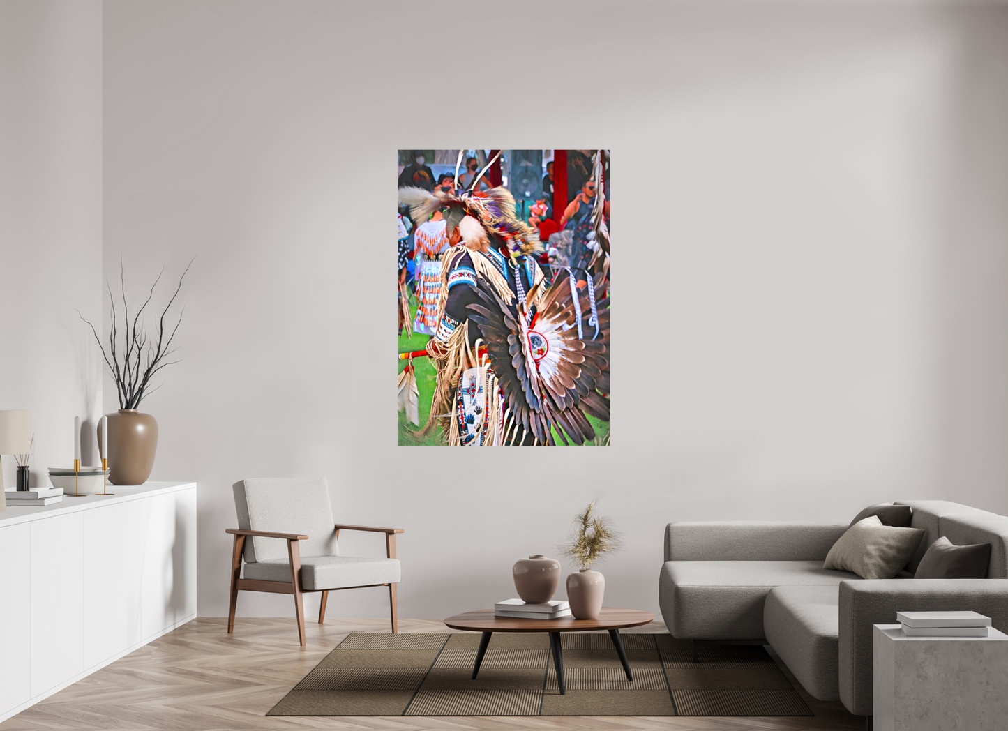 43 x 60.2″, Stretched Canvas His Dance